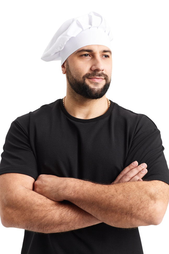 Шапка кухарська Lux-Form БІЗЕ Біла  