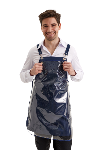 Water-repellent apron "Seattle" with additional protection blue