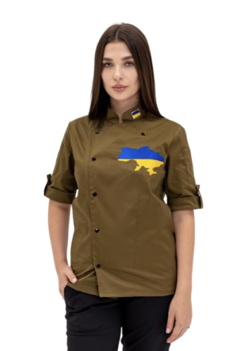  Китель Lux-Form &quot;Спорт&quot; хаки с вышивкой &quot;УКРАИНА&quot;