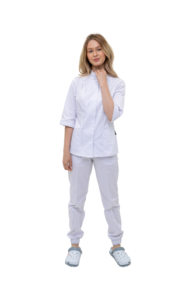 Costum universal pentru femei "Nadezhda" alb