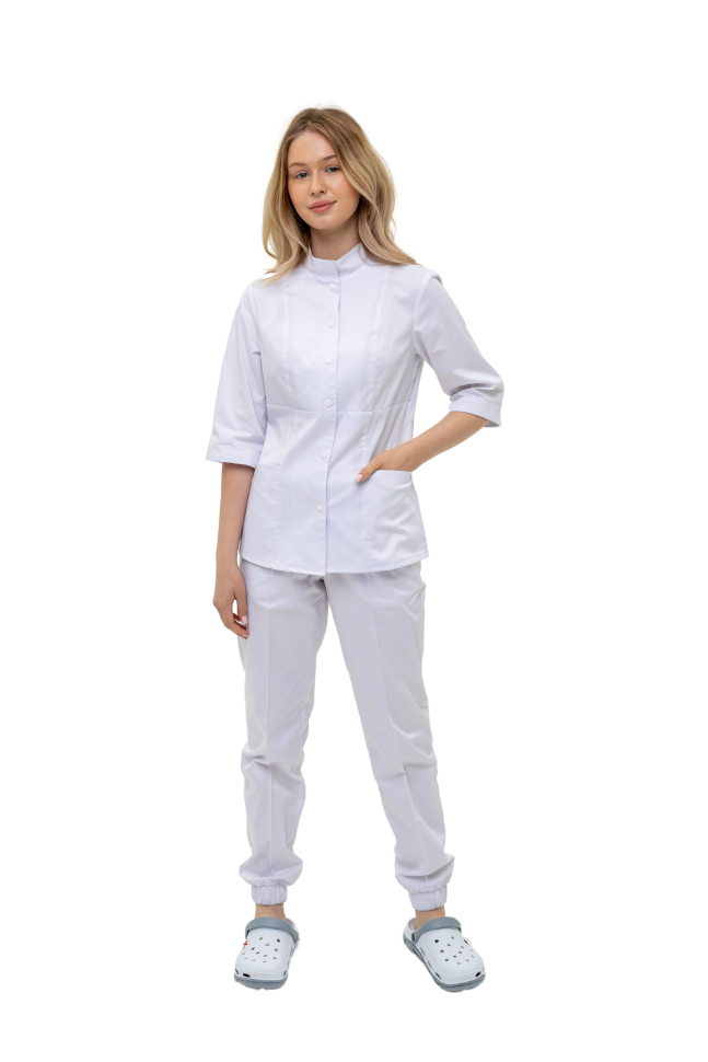 Costum universal pentru femei "Nadezhda" alb