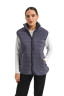Unisex gray vest with synthetic padding Unisex gray vest with synthetic padding