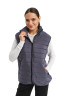 Unisex gray vest with synthetic padding Unisex gray vest with synthetic padding