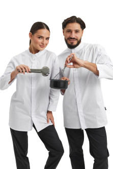 Китель-рубашка белый "Алекс" унисекс 