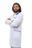 Halat medical pentru bărbați „BILLON” alb