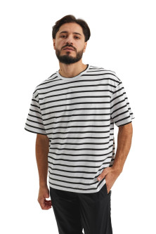 Футболка в полоску оверзайз "Морячка" унисекс 