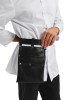 Поясная сумка для официантов из натуальной кожи, черная  - Поясная сумка для официантов из натуальной кожи, черная 