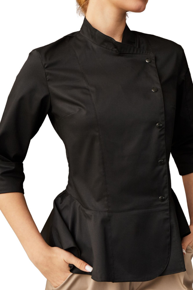 Universal jacket-tunic "Basque" black women's 