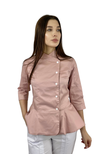 Универсальная кофта-китель &quot;Баска&quot; розовый женский