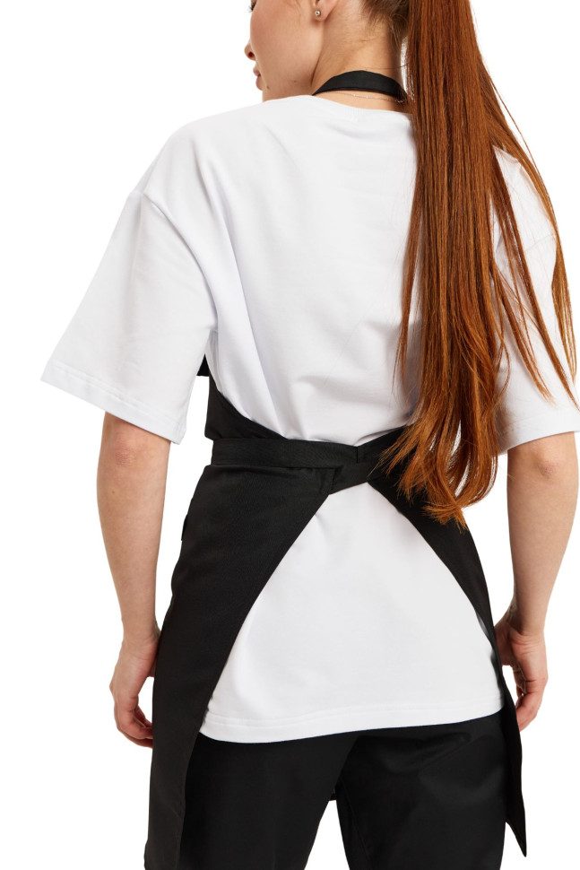 Фартух із нагрудником до колін "Габардин" чорний