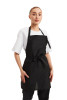 Фартук с нагрудником до колен "Габардин" черный - Фартук с нагрудником до колен "Габардин" черный