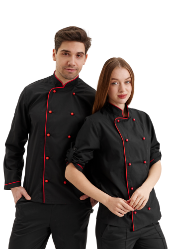 Китель поварской «МАФИЯ» черный