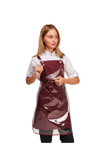 Фартук водоотталкивающий &quot;Сиэтл&quot; с дополнительной защитой бордо