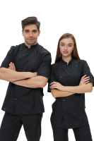 Китель поварской унисекс "Лайт" черный