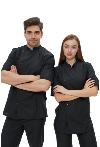 Китель кухарський унісекс "Лайт" чорний