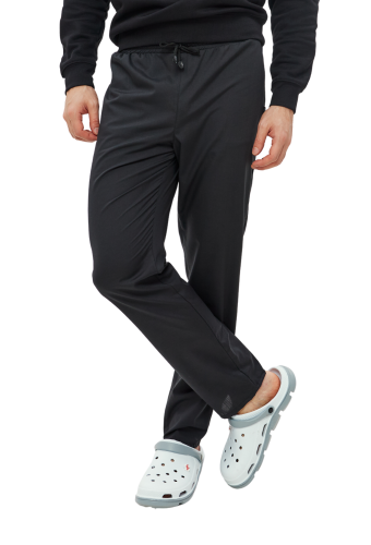 Штаны универсальные черные на резинке /без карманов/свободного кроя &quot;Лайт&quot; 