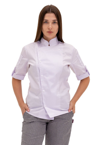 Китель белый поварской &quot;Спорт&quot; унисекс