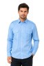 Men's long sleeve uniform shirt, light blue