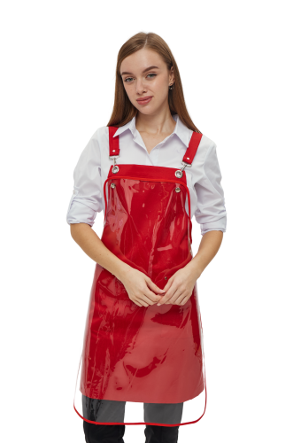 Water-repellent apron "Seattle" with additional protection, red