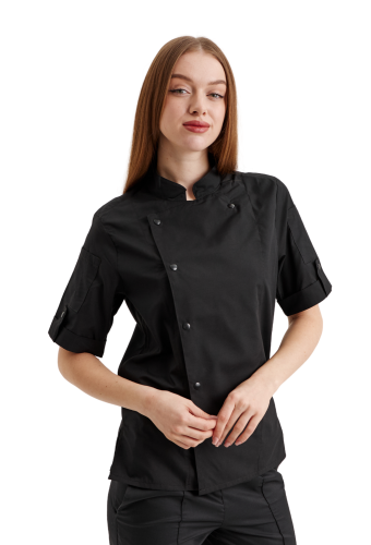 Поварской китель черный &quot;Спирит&quot;