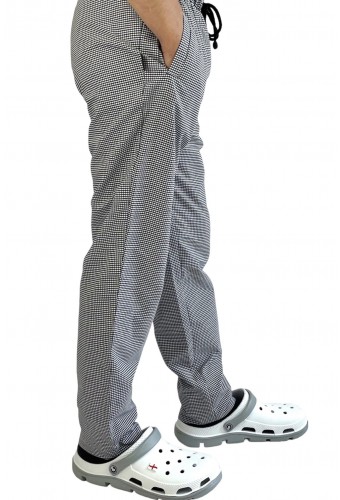 Поварские брюки в мелкую клетку