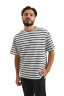 Tricou unisex supradimensionat cu dungi „Sailor”  