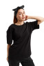 Tricou unisex negru supradimensionat 