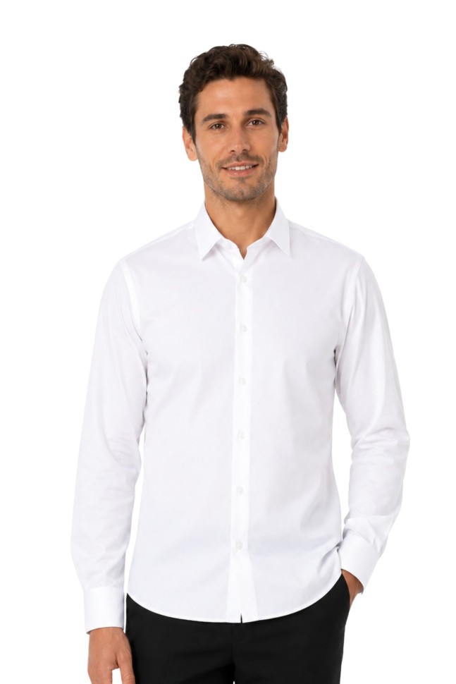 Classic men's shirt, white