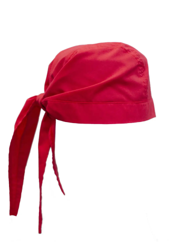 Шапка поварская Lux Form «Бандана» для кондитера/пекаря, красная