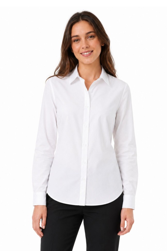 Classic women's shirt, white 