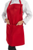 Фартук с нагрудником до колен водоотталкивающий Lux-Form Лайт красный - Фартук с нагрудником до колен водоотталкивающий Lux-Form Лайт красный