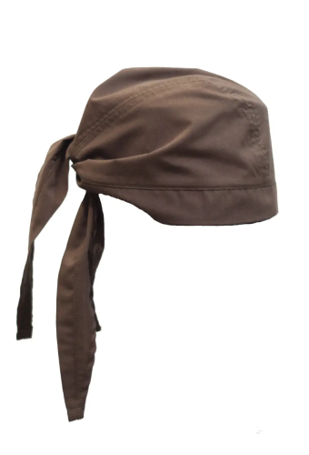 Bonetă de bucătar Lux Form „Bandana” pentru cofetar/patiser, maro