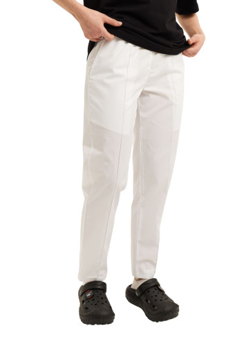 Брюки універсальні жіночі Lux Form "Венеція" заужені до низу, білі