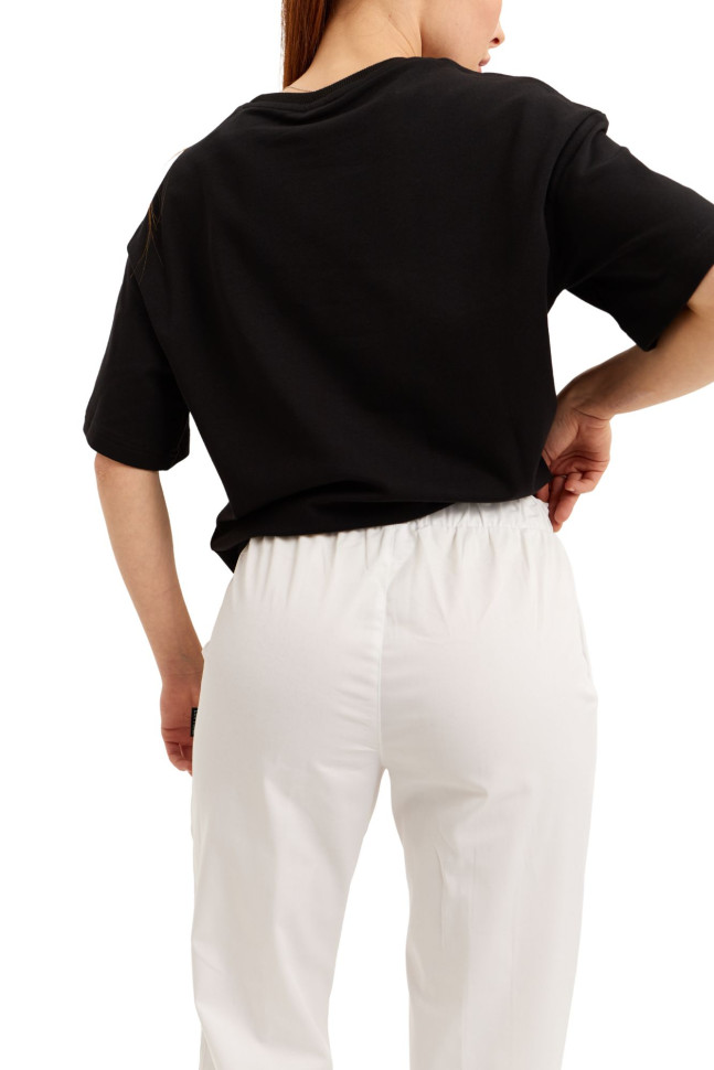 Брюки унверсальные женские Lux Form "Венеция" зауженные к низу, белые