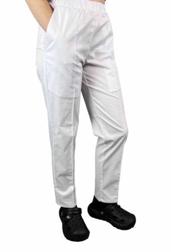 Брюки універсальні жіночі Lux Form "Венеція" заужені до низу, білі