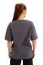 Tricou unisex grafit supradimensionat 