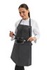 Фартук с нагрудником до колен водоотталкивающий Lux-Form Лайт серый - Фартук с нагрудником до колен водоотталкивающий Lux-Form Лайт серый