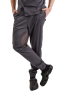 Unisex Chef Pants Lux Form "Joggers," with knitted mesh on the hips, graphite