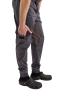 Unisex Chef Pants Lux Form "Joggers," with knitted mesh on the hips, graphite