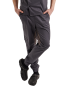 Unisex Chef Pants Lux Form "Joggers," with knitted mesh on the hips, graphite