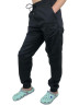Unisex Chef Pants Lux Form "Joggers," with knitted mesh on the hips, graphite