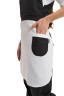 Dress-apron "Maid" black with white