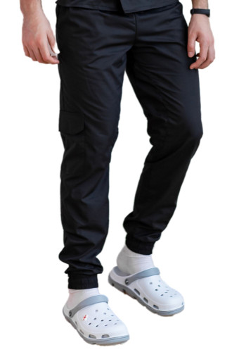 Chef's trousers black Joggers with mesh