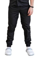 Брюки поварские черные Джогеры с сеткой унисекс