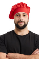 Шапка Lux-Form поварская БИЗЕ Красная  