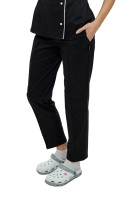 Брюки универсальные женские Lux Form "Венеция" зауженные к низу, черные