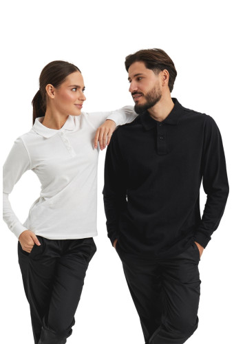 Поло с длинным рукавом 