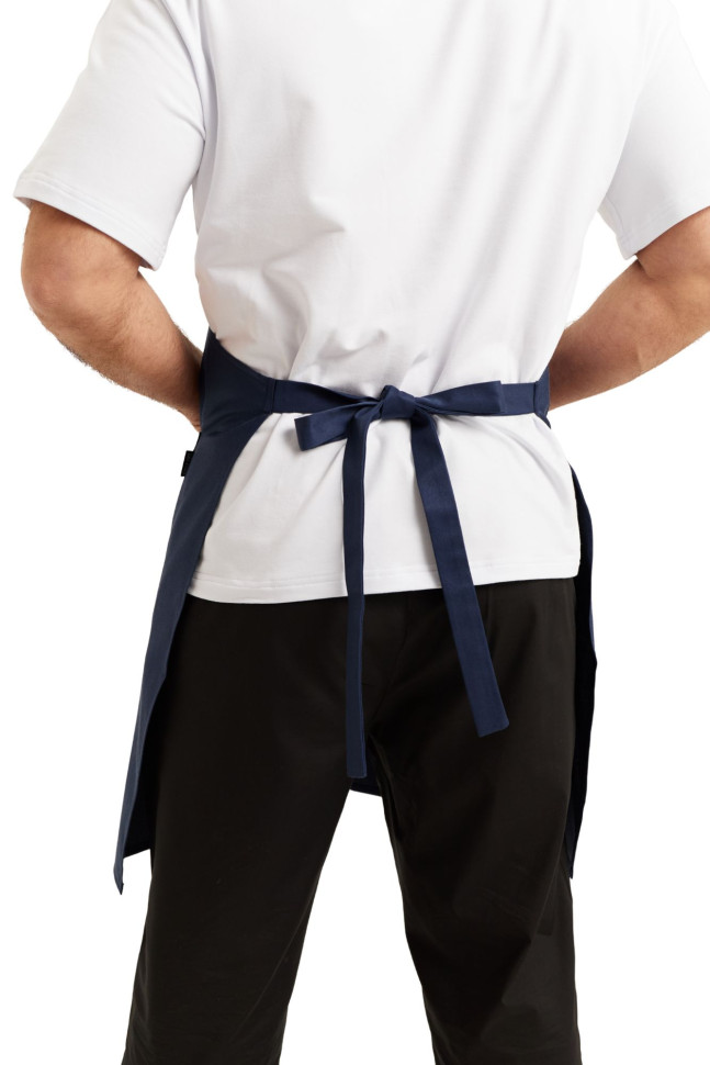 Фартух з нагрудником "Мілан" синій з люверсами 