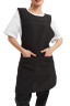 Фартух із нагрудником двосторонній "Кокетка" чорний