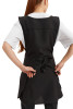 Фартук с нагрудником двусторонний "Кокетка" черный - Фартук с нагрудником двусторонний "Кокетка" черный